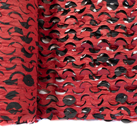 Filets de camouflage rouges personnalisés pour décoration extérieure, filet pare-soleil