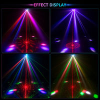 Lumière à effet papillon RGBW, éclairage de scène miniature pour DJ en intérieur avec télécommande pour discothèque, bar, club, fête