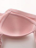 Soutien-gorge en lingerie confortable, sans armatures, à coupe complète, dos en U, en nylon et élasthanne tricoté, fin, respirant, côtelé et doux, pour le quotidien, lavable en machine