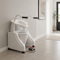 Unité de levage de toilettes électrique portable, équipement de mobilité sécurisé pour salle de bain, pour l'assistance des personnes âgées