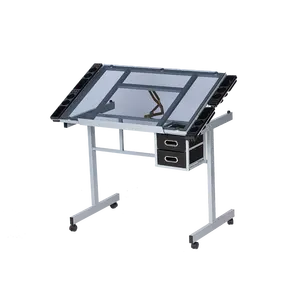 School Furniture Drawing Table And Chair Engineering Drafting Table With Wheels