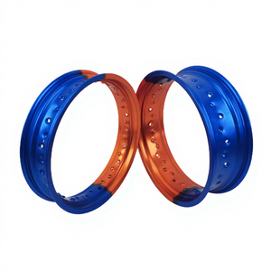 Jante de roue Supermoto bicolore KYZ de 17 pouces, alliage d'aluminium 7116, 36 trous, CNC pour SXF WRF KXF <span class=keywords><strong>Motocross</strong></span> Enduro Dirt Bike, jantes <span class=keywords><strong>à</strong></span> rayons - Product Image 2