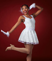New Girls Jazz & Latin Dance Costume Jupe avec Paillettes Adult & Children Performance Wear