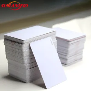 Sunlan nóng bán không thấm nước trắng PVC nhựa ID thẻ máy in phun có thể in với RFID và NFC Tần số giao diện 13.56MHz