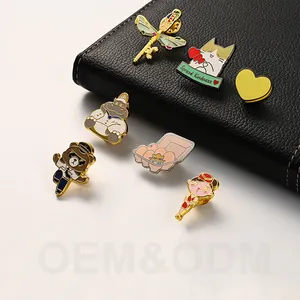 Wholesale Badge Maker Gold Plated Customized Cute Enamel Pins Metal Emblem Custom Logo Enamel Lapel Pin Badges