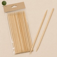 Brochetas de Bambú de 12 Pulgadas para Pollo, Carne, Kebab, Asados, Puntas Afiladas, Grado Alimenticio, Desechables, Venta al por Mayor, Madera Natural para Barbacoa