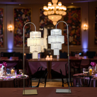 Lustre LED en métal étanche, moderne, pour mariage, banquet, scène, allée, décoration