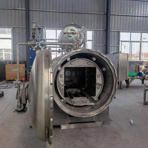 เครื่องฆ่าเชื้อแบบหมุนฉีดน้ำและแช่น้ำสำหรับนมข้นหวาน หม้อนึ่งฆ่าเชื้ออัตโนมัติขนาดใหญ่สำหรับอาหาร<span class=keywords><strong>กระป๋อง</strong></span> - Product Image 1