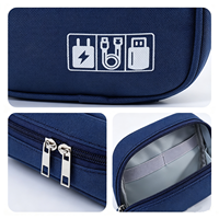 Pochette de voyage personnalisée MKW-4006 avec logo, organiseur portable pour câbles USB numériques, étui de rangement pour écouteurs et chargeurs, petit sac organisateur de câbles