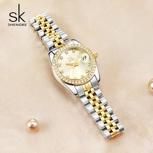 Orologi da Polso al Quarzo da <span class=keywords><strong>Donna</strong></span> di Lusso Stile Retrò Artistico <span class=keywords><strong>Classico</strong></span> 2025 con Calendario alla Moda di Qualità - Product Image 6