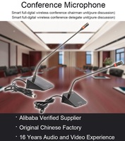 Système de microphone de conférence numérique sans fil SC-3700QB avec fonction de vote et interprétation simultanée