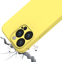 Coque de téléphone portable originale mate antichoc en silicone liquide givré pour iPhone 12 13 14 15 16 Pro Max