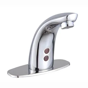 Prix bon marché robinet de détection automatique lavage des mains robinet en laiton robinet de capteur sans contact pour hôtel hôpital école