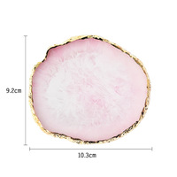 Palette de présentation d'ongles en agate ronde, solide et peinte, outils de nail art, vente en gros Chine, beauté