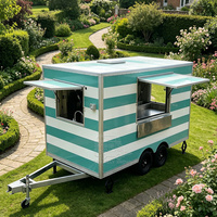 Camion de restauration rapide standard américain, homologué DOT VIN CE, en acier inoxydable, pour le service rapide du café et des aliments