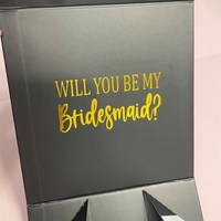 Boîte-cadeau noire personnalisée grande boîte-cadeau de fête magnétique pliante apparence délicate Chine gros couvercle boîte aimant