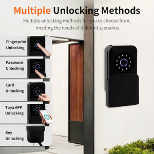 Secure Tuya Fingerprint Key Storage Boxes <strong>Safe</strong> Storage Passcode Smart Keys <strong>Box</strong> Remote Access Electronic Lock <strong>Box</strong> for Key - Product Image 6
