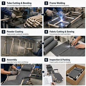 <span class=keywords><strong>Lit</strong></span> de <span class=keywords><strong>camping</strong></span> pliable portable en gros pour le <span class=keywords><strong>camping</strong></span> en plein air, les voyages, la randonnée et la pêche - Product Image 5