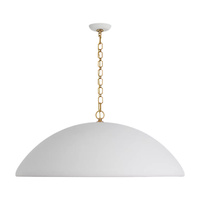Lustre en forme de dôme nordique, en plâtre blanc, éclairage rétro, design moderne, lampe de plafond en laiton, salon, hôtel, maison, villa