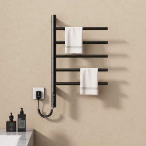 Sèche-serviettes électrique rotatif en acier inoxydable 304 <span class=keywords><strong>pour</strong></span> salle de bain, support chauffant <span class=keywords><strong>pour</strong></span> serviettes - Product Image 6