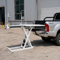 Plateforme élévatrice à ciseaux électrique portable de haute qualité, capacité de charge de 200 kg, hauteur de levage de 1,2 m, cric de chargement mobile pour les camions de livraison de marchandises