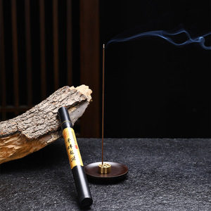 Porta Incienso Cuadrado de Ébano, Madera Sólida, Estilo Zen, Quemador de Varillas de Incienso, Aromaterapia, Soporte de Fragancia para el Hogar, Hecho en Dehua - Product Image 3