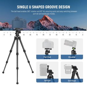 NEEWER <span class=keywords><strong>Mini</strong></span> treppiede portatile da tavolo 20 ''in lega di alluminio con testa a sfera 360 ° per videocamera treppiede per fotografia - Product Image 5