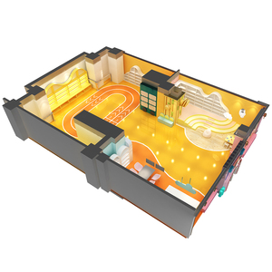 Équipement de terrain de jeu intérieur pour enfants de maternelle, ensemble de jeux souples en acier avec maisonnette de jeu pour les tout-petits - Product Image 6
