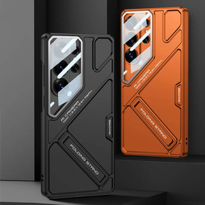 Funda Protectora para Teléfono Móvil de Plástico Resistente a Impactos con Soporte Plegable Oculto y Protección de Lente, Personalizable con Logotipo, para <span class=keywords><strong>Samsung</strong></span> S23 S24 S25 S26 Ultra - Product Image 3