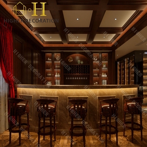 Humidor à cigares moderne de conception de cave à cigares, prix d'usine, armoire à cigares en bois, étagères de présentation de <span class=keywords><strong>vin</strong></span>, vitrine murale en verre - Product Image 2