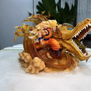 Neu eingetroffen: 29 cm Super-Saiyajin Son-Goku LS Faust-Statue, Dragon Balls Sammlermodell, <span class=keywords><strong>PVC</strong></span>-<span class=keywords><strong>Cartoon</strong></span>-Spielzeug in Box für Anime-Fans - Product Image 4
