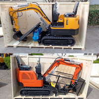 Mini-excavatrice compacte 1,2 tonne avec marteau, certifiée CE/EPA/Euro 5, livraison gratuite, vente en gros Chine, prix compétitifs