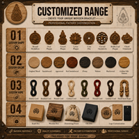 Pendentif en bois à prix d'usine, personnalisation usine, pièce suspendue, apprêts traditionnels, pendentif d'aromathérapie