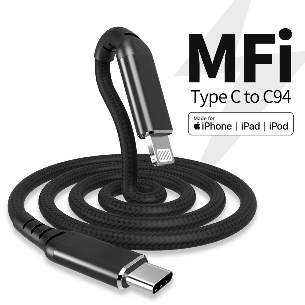 Kabel USB Tipe C ke 8pin asli bersertifikasi, PD 18W MFI untuk perangkat IOS dan iphone