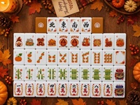 Ensemble de Mahjong Américain Thanksgiving, Motif Dinde et Citrouille, 160 Tuiles en Acrylique, Cadeau pour la Fête d'Automne, Personnalisable OEM ODM, Faible MOQ, Vente en Gros
