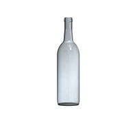 Vente en gros directe usine : Bouteilles de vin rouge mat transparentes de 750 ml, bouteilles de vin de raisin et de champagne avec bouchon en liège