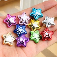 Étoile à cinq branches en émail acrylique couleur macaron, perle DIY pour stylo, attache-cheveux perlée, breloque de téléphone, accessoire porte-clés Yiwu