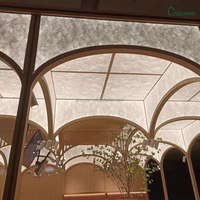 Plafond décoratif mural personnalisé en papier DuPont moderne, translucide, léger et imperméable