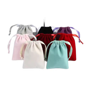 Custom Logo Luxury Velvet <b>Drawstring</b> Gift Bags Reusable Perfume Sachet for Jewelry Watches Bulk Wedding Favors Customizable Your - Product Image 6