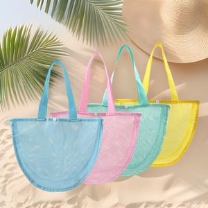Sac de rangement en filet pour jouets de plage, vente en gros, voyage en plein air, sac de collecte de coquillages, sac de plage à main pour les voyages en bord de mer - Product Image 5