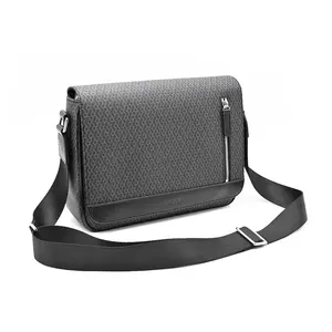 New Designer PU Leather Messenger Bags Business Crossbody Shoulder Bag For Men