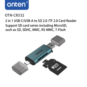 Portable 2-in-1 <strong>USB</strong>-C <strong>USB</strong>-A SD 2.0 <strong>TF</strong> 2.0 <strong>Card</strong> <strong>Reader</strong> Magnetic Feature Wholesale <strong>OTG</strong> CF <strong>Card</strong> Use Including SD External - Product Image 4