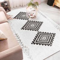 Tapis de jeu moderne rectangulaire en polyester tufté à l'ordinateur avec imprimé animal 3D, motif boutons de console de jeu, paillasson antidérapant pour gamer