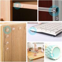100 unidades de almohadillas amortiguadoras de cierre suave para puertas de armario, amortiguadores de sonido para puertas de armario, cajones de cocina y marcos de fotos