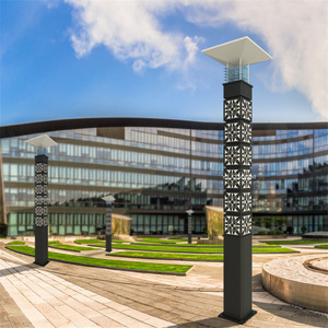 Multi Color Motif Landscape <b>Bollard</b> <b>Light</b> Aluminum Alloy IP66 3500K Warm White AC 220V <b>Solar</b> Powered CRI 90 10-Year Lighting - Product Image 5
