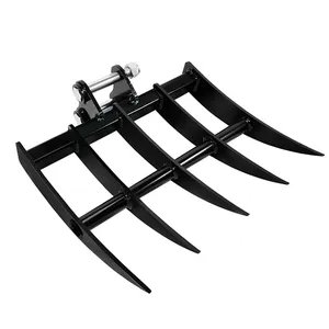 Mini accessori per escavatore <span class=keywords><strong>rastrello</strong></span> a cinque denti per escavatore 1-3T piccolo scavatore che allenta <span class=keywords><strong>rastrello</strong></span> nuova pulizia della <span class=keywords><strong>ghiaia</strong></span> applicabile alla fattoria - Product Image 3