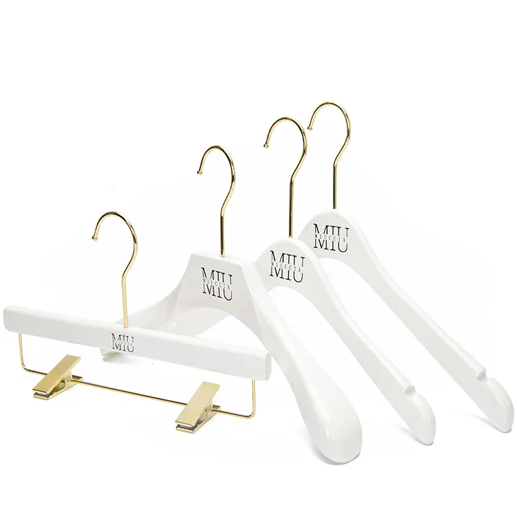 lnspring High Quality Luxury Wooden Hangers Coat/Suit Clothes hangers for clothing store