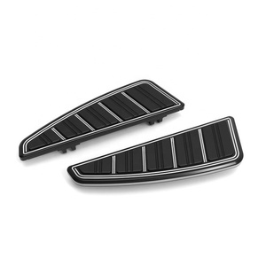Nouvelles plateformes de moto, repose-pieds pour conducteur, aluminium noir, pour Road <span class=keywords><strong>Electra</strong></span> Glide Street Glide Softail - Product Image 1