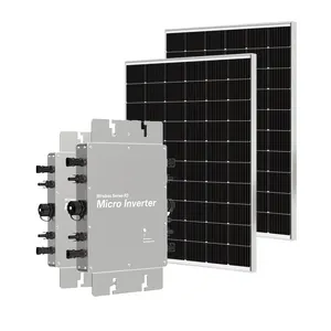 WVC ไมโครอินเวอร์เตอร์พลังงานแสงอาทิตย์ System1200W 1400W 1600W IP65ไวไฟพร้อมปลั๊กไมโครอินเวอร์เตอร์แผงโซลาร์เซลล์