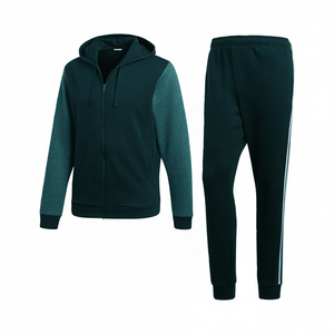 Survêtement pour homme 100% coton velours polyester nylon personnalisé ensemble de survêtements coupe-vent en coton pour homme - Product Image 1